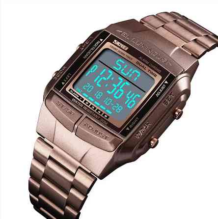 Спортивний годинник Skmei Illuminator Темне кофе Вінниця