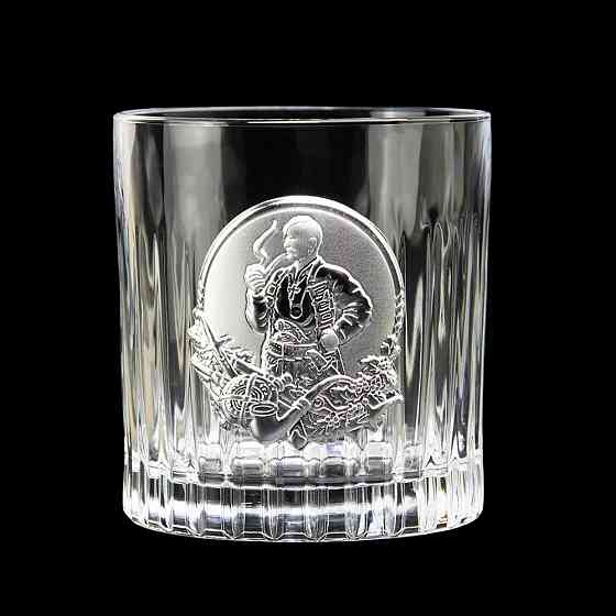 Набор бокалов для виски Козаки Boss Crystal (6 бокалов) хрусталь декорирован серебром Киев