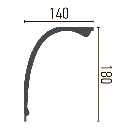 Карниз полиуретановый гладкий Gaudi Decor P 888 Днепр