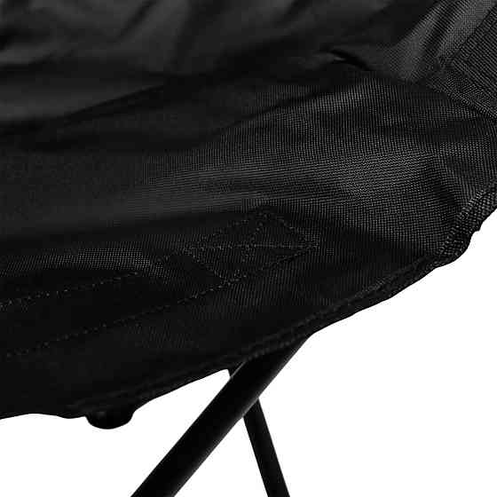 Раскладное туристическое кресло с карманом, черное Киев