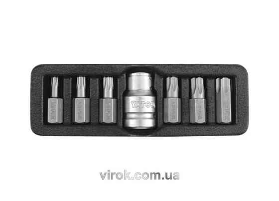 Набір насадок викруткових YATO TORX SECURITY T25-55 з перехідником 1/2" 7 шт Одеса