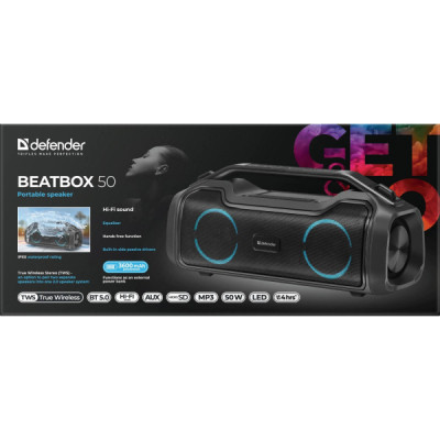 Акустична система Defender Beatbox 50 Bluetooth Black (65950) Вінниця - фото 4