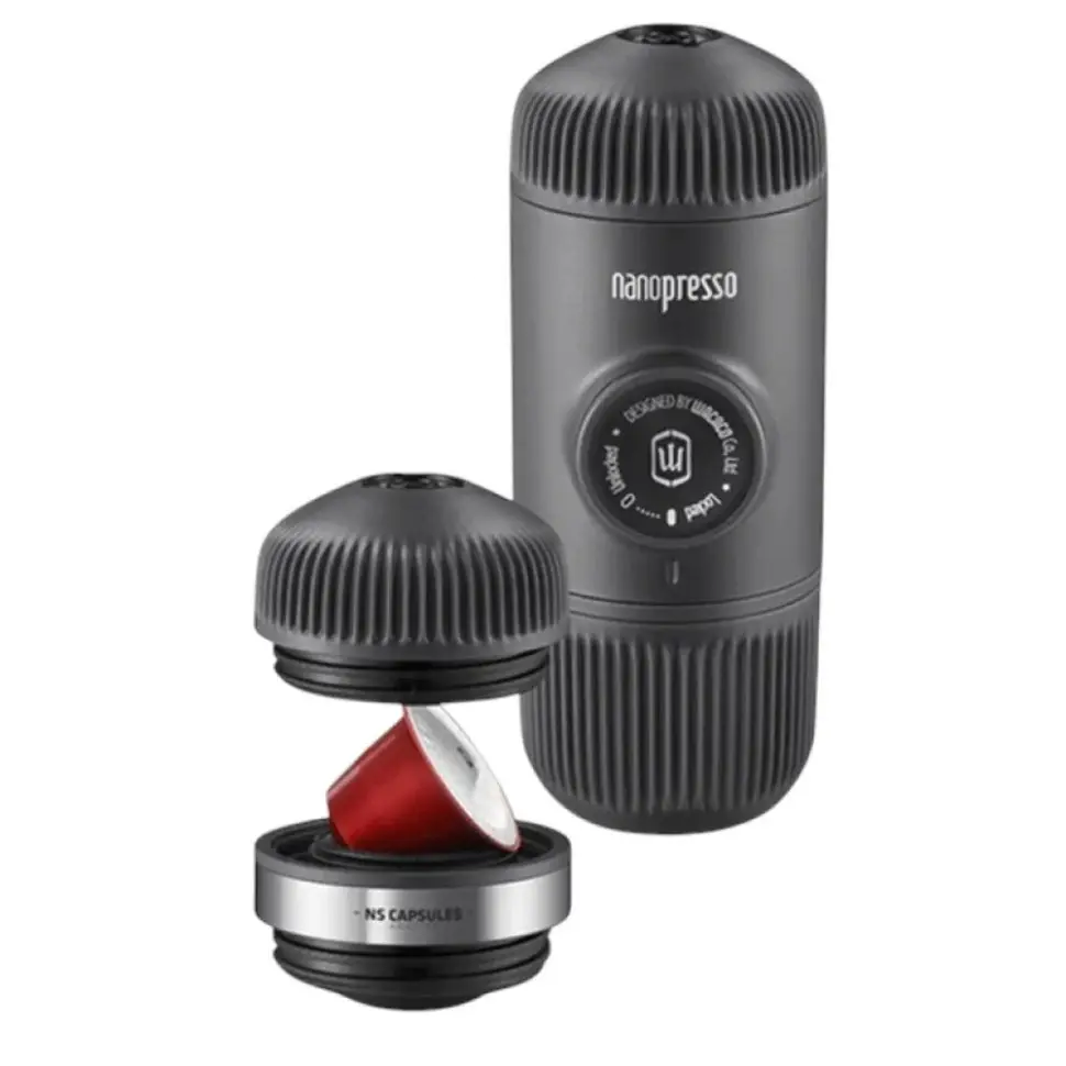 Портативне механічне еспресо кавоварка Wacaco Nanopresso + адаптер для капсул (для меленої кави) Київ - фото 11