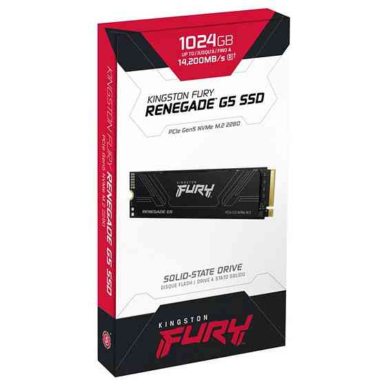 Накопичувач SSD M.2 Kingston FURY Renegade G5 1TB 2280 NVMe PCIe Gen 5.0 x4 3D TLC Одеса