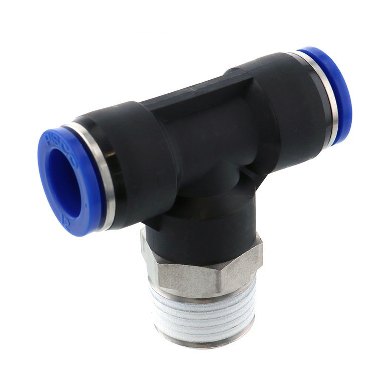 Фітинг Т-подібний для пластикових трубок 12мм із зовнішнім різьбленням 1/2" ROCKFORCE RF-SPB12-04 Одеса - фото 2