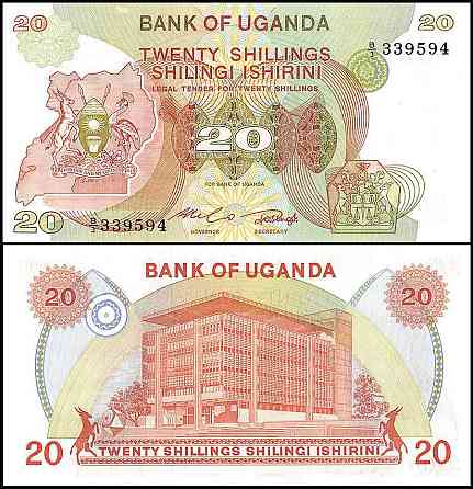 Uganda Уганда - 20 Shillings 1982 UNC Полтава