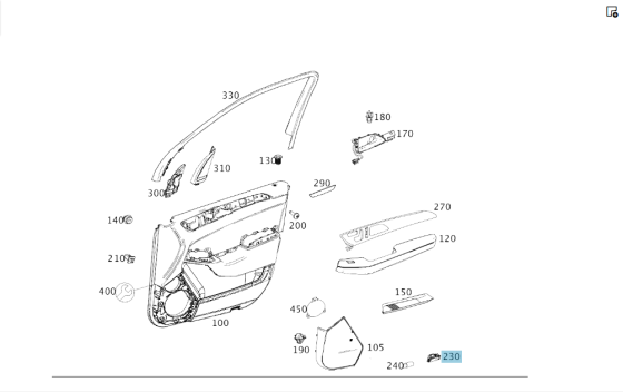 Mercedes-Benz  A0008202503 Плафон внизу дверної картки GLE Coupe C292 Одесса
