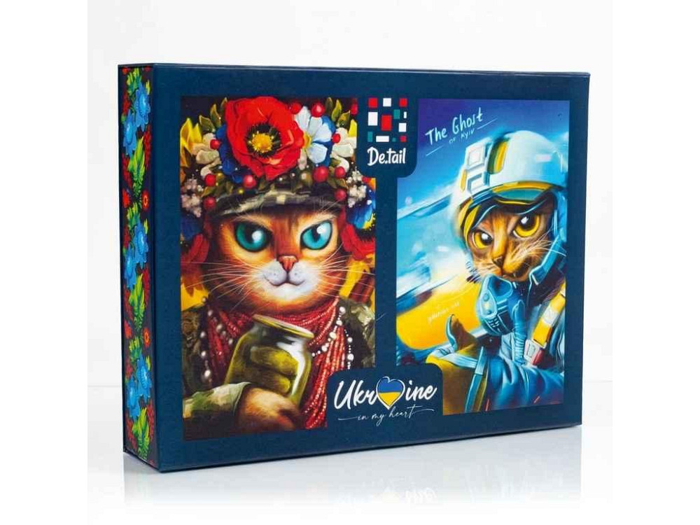 Пазли 2 in 1 Сat soldier the Ghost of Kyiv cat DT500-09 ТМ VLADI TOYS Київ - фото 1