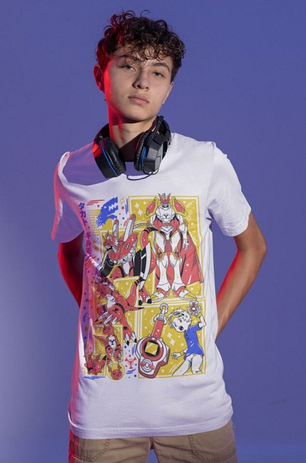 Футболка для хлопчика з аніме принтом Аніме Вінтаге Спекіал Манга оверсайз (зріст від 165 до 180) Білий AnimeJ1139Bm Дніпро - фото 2