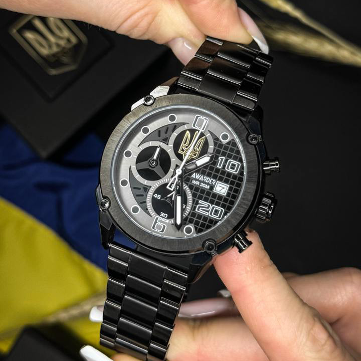 Awarder 016 Тризуб золото Black-Black Steel Киев - изображение 2