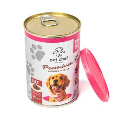 Вологий корм для собак Pet Chef З яловичиною 415 г (4820255193618) Вінниця