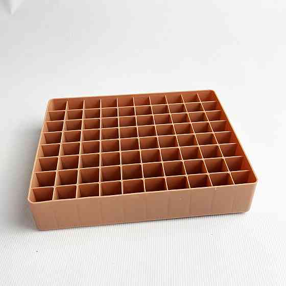 Подставка для маркеров органайзер для канцелярских принадлежностей 80 ячеек Коричневая Каменец-Подольский