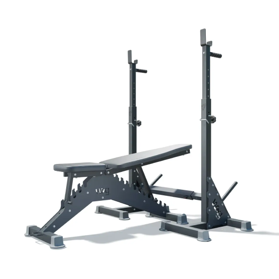 Лавка регульована для жиму WCG Blade + Стійки під присяд Bugai Київ