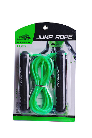 Скакалка PowerPlay 4205 Classic Plus Jump Rope Зелена (2,7m.) Каменское - изображение 10