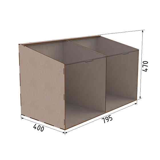 Диспенсер EKOSTAR для конфет, снеков, орехов, крупы на 2 ячейки Киев