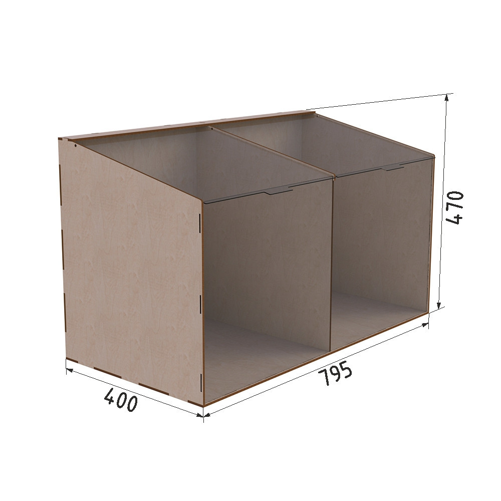 Диспенсер EKOSTAR для конфет, снеков, орехов, крупы на 2 ячейки Киев - изображение 3