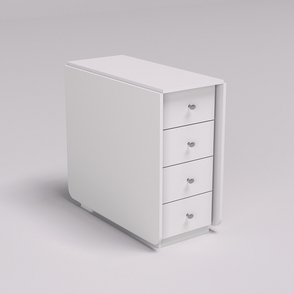 Стіл-тумба №5 Комбі, Білий, 380х800х750 Львів - фото 2