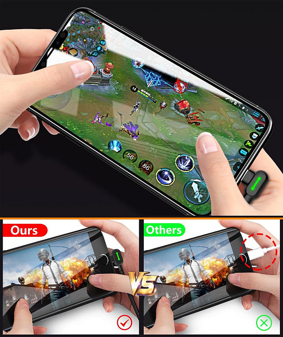 Кабель Lightning Mcdodo з двостороннім USB роз'ємом LED індикацією для заряджання і передачі даних (Чорний, 3м) Николаев - изображение 4