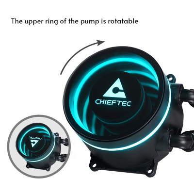 Система рідинного охолодження Chieftec Iceberg 240 ARGB (CLC-240-RGB) Вінниця - фото 4