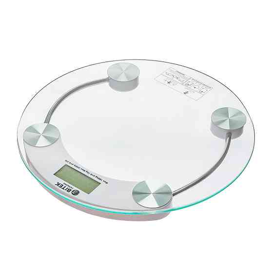 Весы напольные прозрачные до 180кг 2003A / круглые Днепр