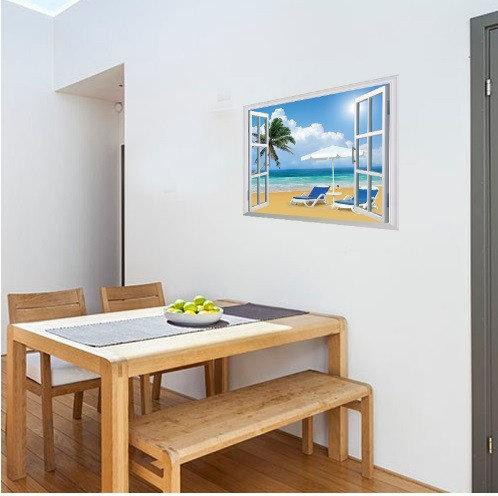 Наклейка на стену декоративная Берег океана Киев - изображение 2