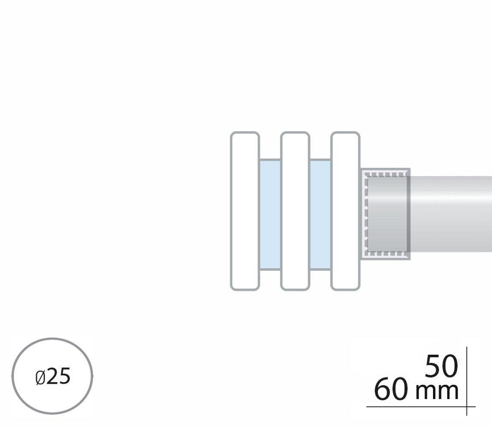 Закінчення для карнизу Orvit АКВАРІЯ 25 мм АНТИК Львов - изображение 2