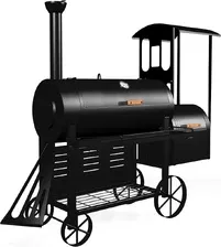 Гриль Lok Smoker Flustra | Piec wędzarniczy | Lokomotywa | Wózek do grillowania | Grill A-goods Київ