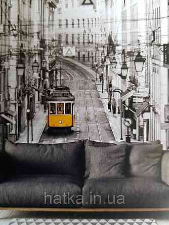 Шпалери вінілові на флізелін міста вулиці будинку хмарочоси дороги мости Київ
