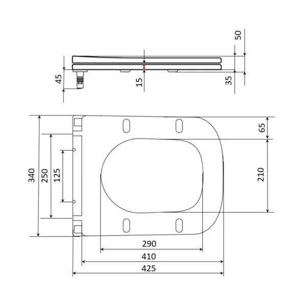 Сиденье для унитаза Qtap Nando с микролифтом Slim QT12991222AW Киев