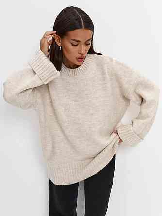 Женский базовый оверсайз свитер машинная вязка Одесса