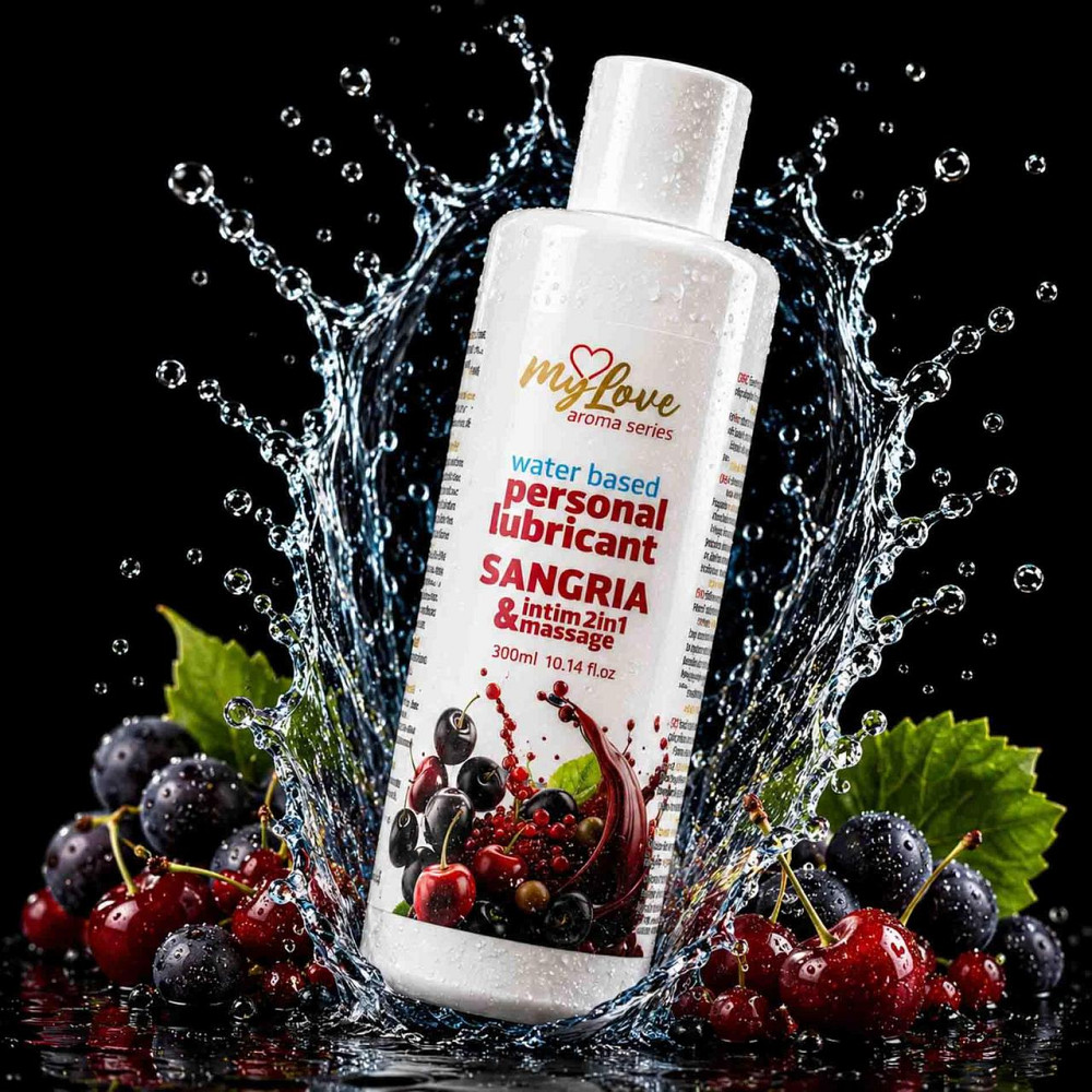2в1 лубрикант та масажний гель - MyLove Aroma Series Intim&Massage Sangria, 300 мл Sex Aura Київ - фото 2