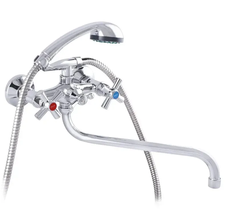 Змішувач для ванної універсальний Zerix DFR-A 722 двовентильний напівоборотний (ZX0013) Чернівці - фото 1