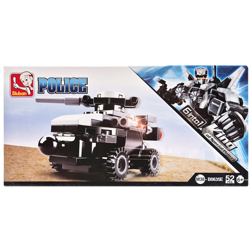 Дитячий конструктор Поліцейська серія Police SLUBAN M38-B0635-5, 52 деталі Вінниця - фото 1