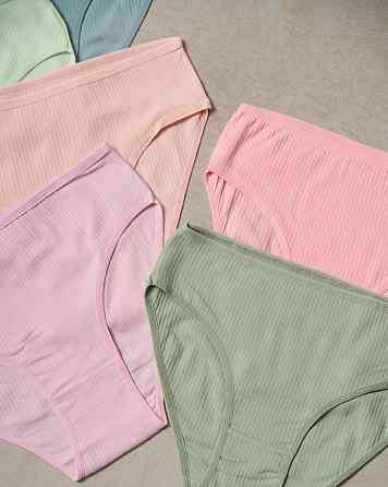 Набір жіночих трусиків тижнів батал у рубчик 7 шт Nicoletta 724156 Київ