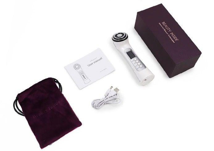 Массажер для лица микротоковый + RF лифтинг + EMS + LED терапия для лифтинга кожи и омоложения Днепр - изображение 6