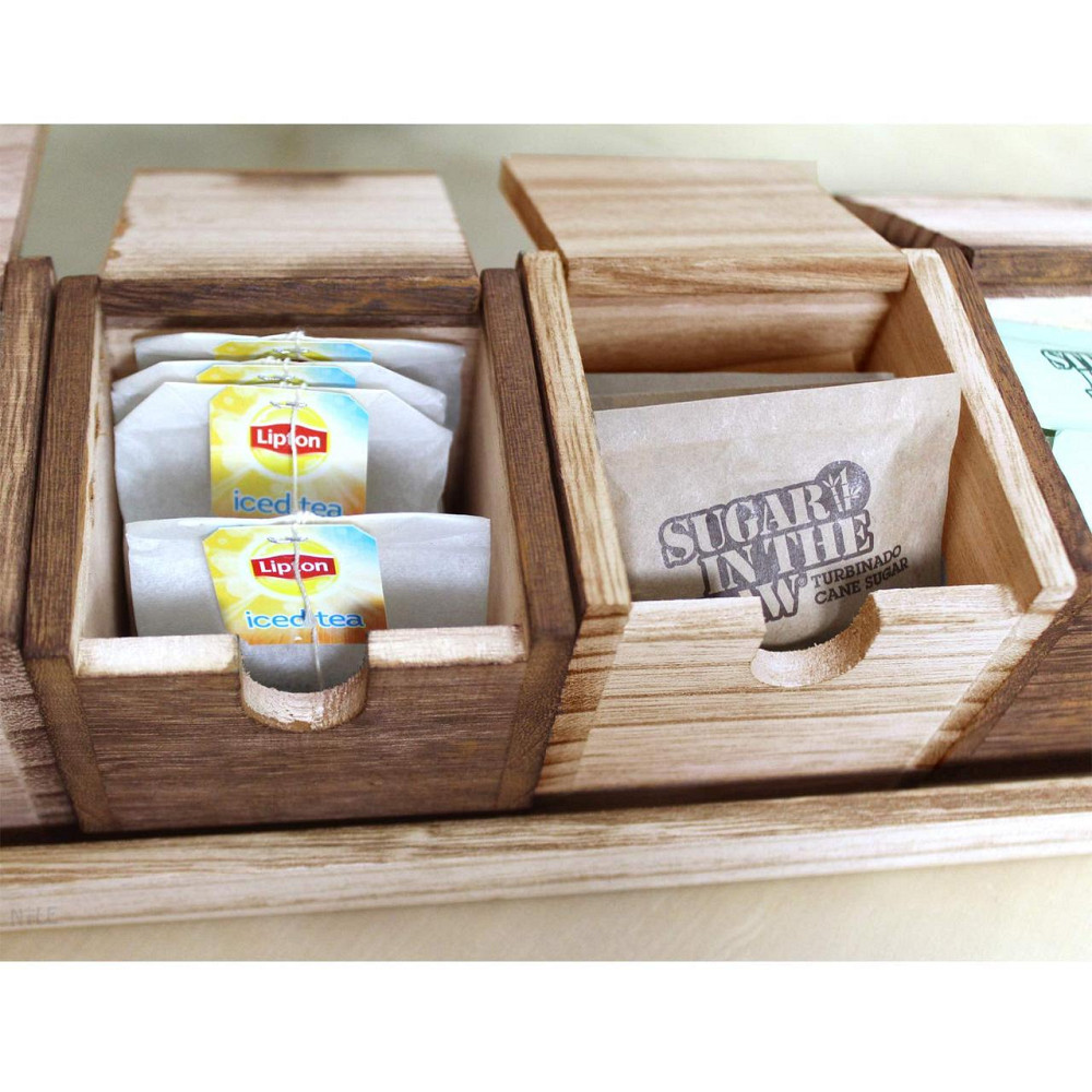 Органайзер для чайних пакетиків "Темза 6" з лотком капучино-бланже Миколаїв - фото 2