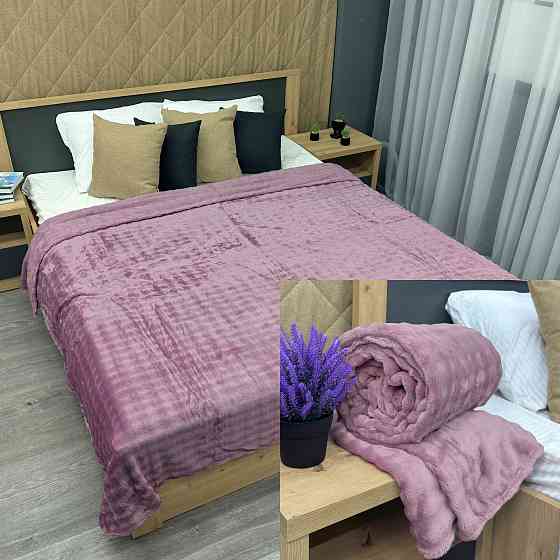 Плед-покривало 200х230 см (+-5см) "Soft Night" Бузковий (87-212) Київ