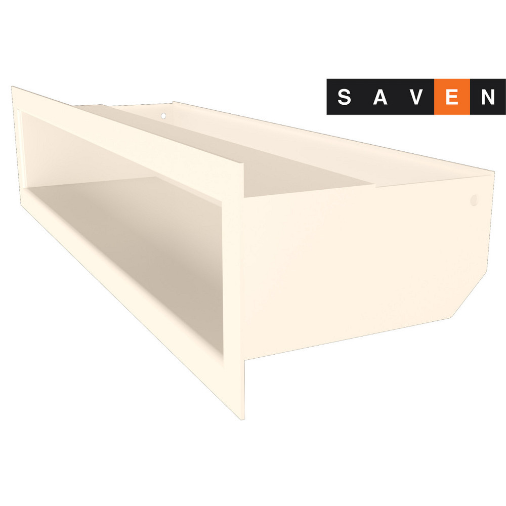 Вентиляционная решетка для камина SAVEN Loft 90х400 кремовая Львов - изображение 1