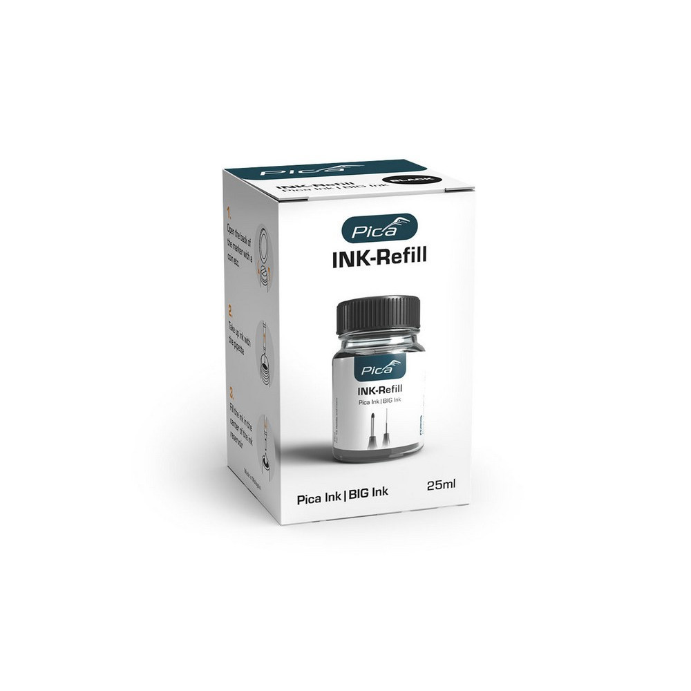 Чорнило для заправлення маркерів PICA 55846, чорні, 25мл Одеса - фото 3