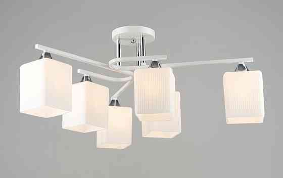 SIRIUS Люстра стельова Sirius B N6193/6 WT+CH на 6 плафонів Коломыя