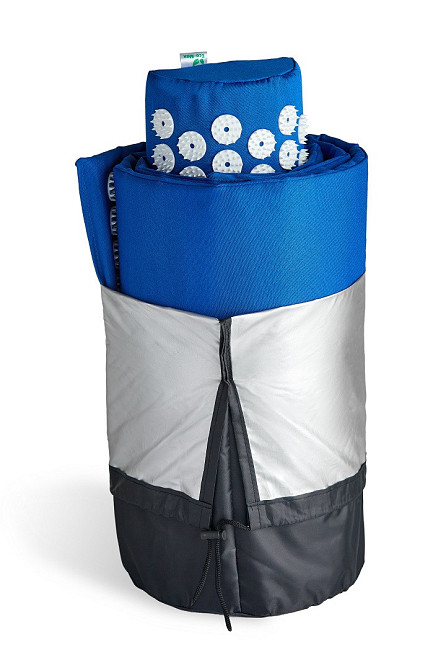 Аплікатор Кузнєцова Набір серія Eko-Max Синій (Килимок 40х167 см + Валик 36х15х8 см+ Чохол) – Масажний комплект для релаксації Івано-Франківськ - фото 4