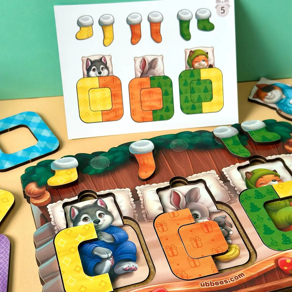 Дерев'яний сортер "Тварини в ліжечку" PSD302 (ПСД302) Вінниця - фото 10