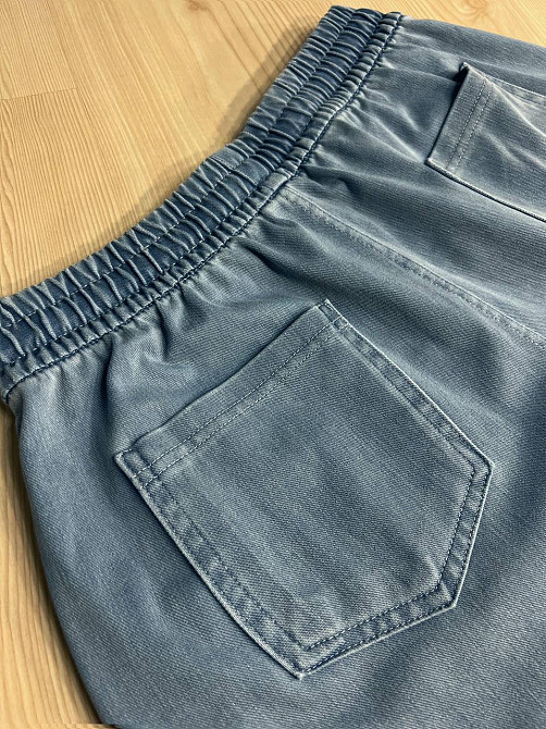 Шорти жіночі джинсові Kenalin 460-4 тенсель тонкі короткі на резинці блакитні, блакитний, L, L, 80 см, 110 см Київ - фото 19