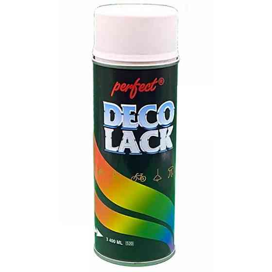 Фарба аерозольна алкідна DecoLack (Perfect) білий мат (RAL9010) 400мл Київ