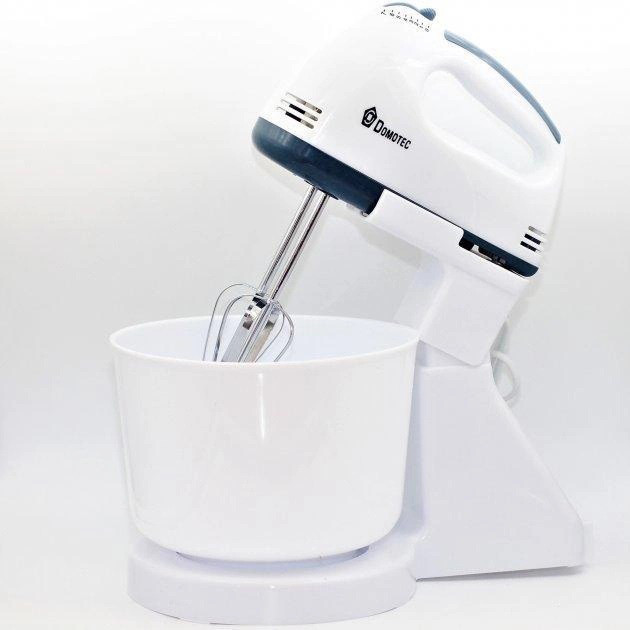Бытовой миксер для кухни Domotec, Ручной миксер с металлической насадкой для хлебного теста HD-43 Киев - изображение 8