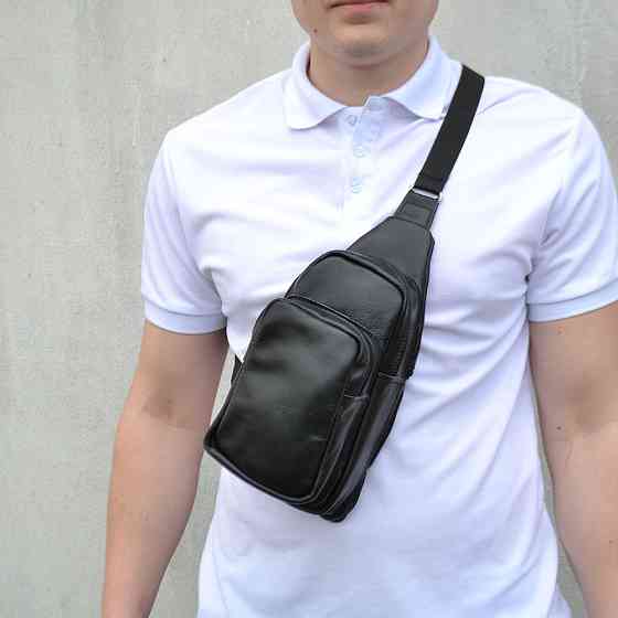 Сумка мішок через плече чоловіча, Чоловіча міська сумка крос-боді, Сумки слінг чоловічі крос боді WG-32 Івано-Франківськ