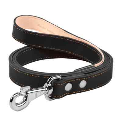 Повідець для собак Collar подвійний з прошивкою Ш 16 мм Д 122 см чорний (04571) Вінниця