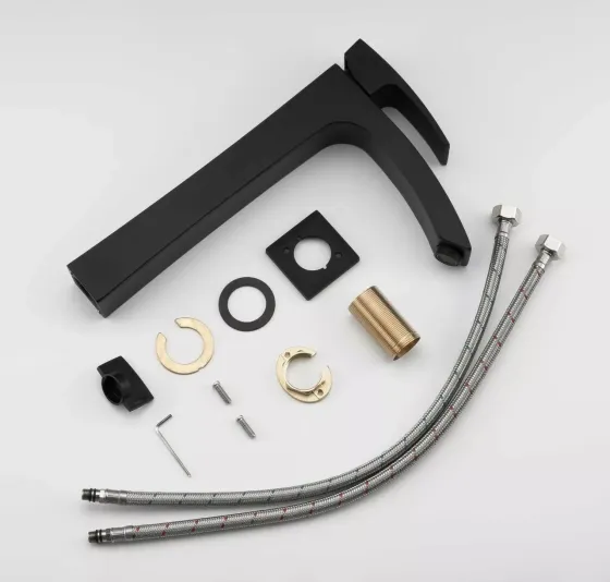 Змішувач для раковини високий GAPPO G1007-16, чорний Київ