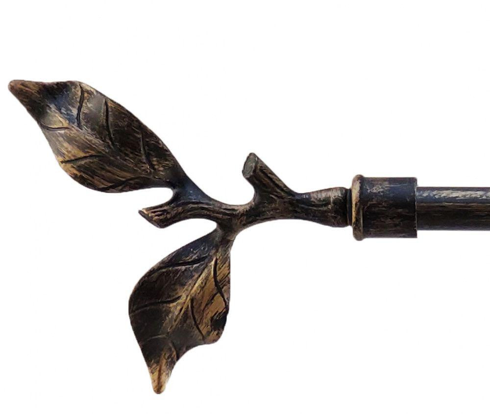 Закінчення для карнизу Orvit ЛИСТОК ТРОЯНДИ 16 мм ЧОРНЕ ЗОЛОТО Львів - фото 1