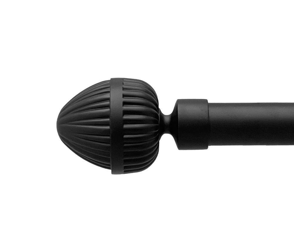 Карниз Orvit Одеон металевий дворядний техно гладка труба кільце металеве Чорний Оксамит 25\19 мм 200 см Львов - изображение 2